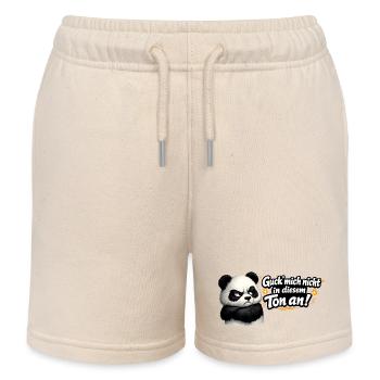 Guck mich nicht in diesem Ton an! Panda - Kinder Organic Joggingshorts Mini Bolter von Stanley/Stella - Natur - Vorne