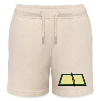 Tennisplatz Court Netz Geometrisch - Kinder Organic Joggingshorts Mini Bolter von Stanley/Stella - Natur - Vorne