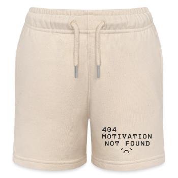404 Motivation not found - Kids Organic Sweat Shorts by Stanley/Stella - soft Ecru - Front