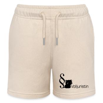 Jura Katze Volljuristin - Kinder Organic Joggingshorts Mini Bolter von Stanley/Stella - Natur - Vorne