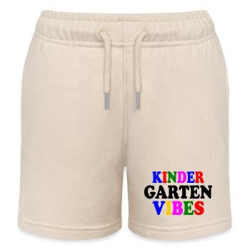 kindergarten vibes - Short de jogging enfant bio Stanley/Stella - écru doux - Devant