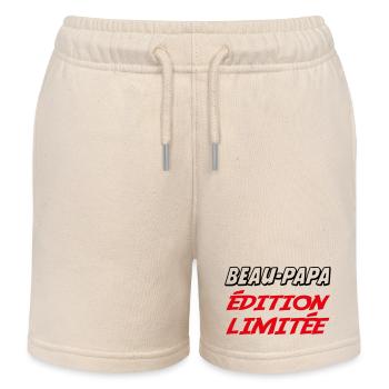 BEAUTIFUL DAD limitierte Auflage - Kinder Organic Joggingshorts Mini Bolter von Stanley/Stella - Natur - Vorne
