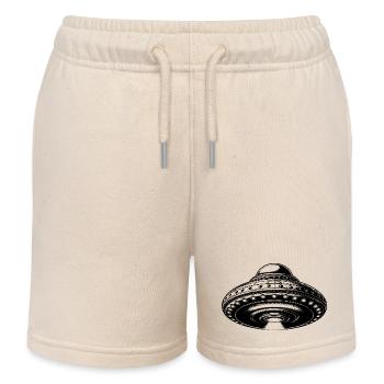 Schwebende Fliegende ungewöhnliche Untertasse - Kinder Organic Joggingshorts Mini Bolter von Stanley/Stella - Natur - Vorne