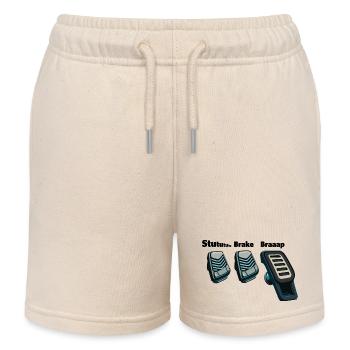 3 Pedals, 1 Love - Kinder Organic Joggingshorts Mini Bolter von Stanley/Stella - Natur - Vorne