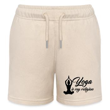 Yoga Meditation Spa Namaste - Kinder Organic Joggingshorts Mini Bolter von Stanley/Stella - Natur - Vorne