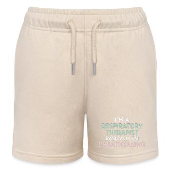 Respiratory Therapist I'm Breathtaking 5 - Kinder Organic Joggingshorts Mini Bolter von Stanley/Stella - Natur - Vorne