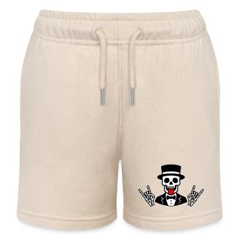 Groom Skeleton - Kids Organic Sweat Shorts by Stanley/Stella - soft Ecru - Front