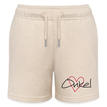 Onkel Herz Geschenk Liebe Patenonkel Geburtstag - Kinder Organic Joggingshorts Mini Bolter von Stanley/Stella - Natur - Vorne