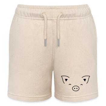 Porcin truie - Short de jogging enfant bio Stanley/Stella - écru doux - Devant