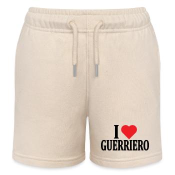 Ich liebe Warrior T-Shirt T-Shirt Geschenkidee - Kinder Organic Joggingshorts Mini Bolter von Stanley/Stella - Natur - Vorne