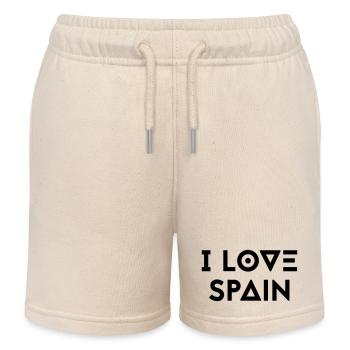 I LOVE SPAIN - Kinder Organic Joggingshorts Mini Bolter von Stanley/Stella - Natur - Vorne