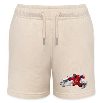 Gardien de but de hockey sur glace - Short de jogging enfant bio Stanley/Stella - écru doux - Devant