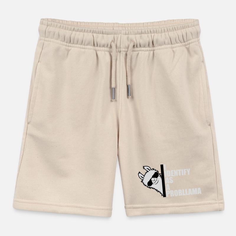 I Identify As A Probllama Cool Lama Problem Spruch Kinder Organic Joggingshorts Mini Bolter von Stanley/Stella