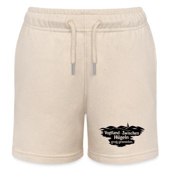 Vogtland - zwischen Huegeln - Kinder Organic Joggingshorts Mini Bolter von Stanley/Stella - Natur - Vorne