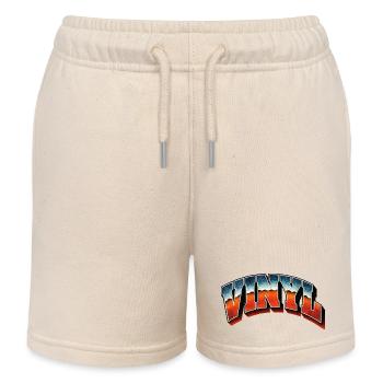 Vinyl-Bootleg - Kinder Organic Joggingshorts Mini Bolter von Stanley/Stella - Natur - Vorne