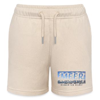 Meer brauch ich nicht Splash-Design - Kinder Organic Joggingshorts Mini Bolter von Stanley/Stella - Natur - Vorne