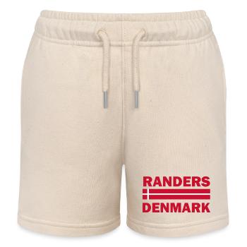 Randers-Dänemark-Flaggenemblem - Kinder Organic Joggingshorts Mini Bolter von Stanley/Stella - Natur - Vorne