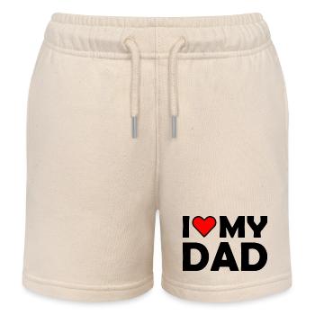 I love my dad - Kinder Organic Joggingshorts Mini Bolter von Stanley/Stella - Natur - Vorne