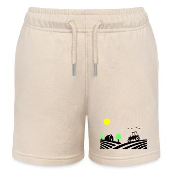 traktor farm - Kinder Organic Joggingshorts Mini Bolter von Stanley/Stella - Natur - Vorne