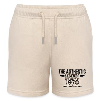 Legends are born in Vintage - Kids Organic Sweat Shorts by Stanley/Stella - soft Ecru - Front