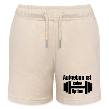 Aufgeben ist keine Option - Kinder Organic Joggingshorts Mini Bolter von Stanley/Stella - Natur - Vorne