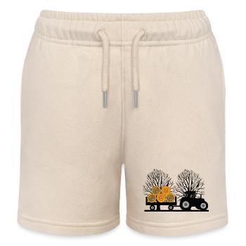 Tracteur - Short de jogging enfant bio Stanley/Stella - écru doux - Devant