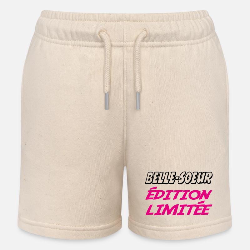 BELLE SOEUR édition limitée - Short de jogging enfant bio Stanley/Stella - écru doux
