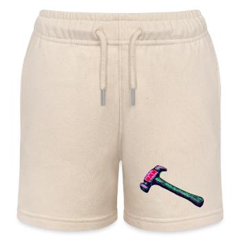 Banhammer - Kids Organic Sweat Shorts by Stanley/Stella - soft Ecru - Front