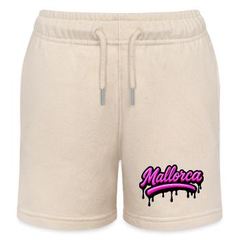 Mallorca Graffiti - Kids Organic Sweat Shorts by Stanley/Stella - soft Ecru - Front