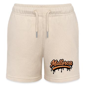Mallorca Schriftzug - Kinder Organic Joggingshorts Mini Bolter von Stanley/Stella - Natur - Vorne
