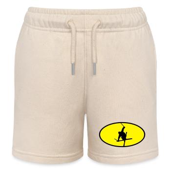 Ski freestyle logo - Kids Organic Sweat Shorts by Stanley/Stella - soft Ecru - Front