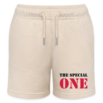The Special One - Kids Organic Sweat Shorts by Stanley/Stella - soft Ecru - Front