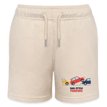Einparken nach Papa-Art - Kinder Organic Joggingshorts Mini Bolter von Stanley/Stella - Natur - Vorne