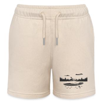 Kajak Kanu Kanadier Paddelboot Kanusport Paddler - Kinder Organic Joggingshorts Mini Bolter von Stanley/Stella - Natur - Vorne