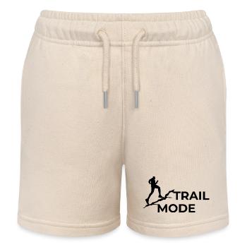 Trail Mode - Trail Running Design Mountain Running - Kids Organic Sweat Shorts by Stanley/Stella - soft Ecru - Front