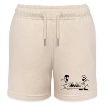 échecs - Short de jogging enfant bio Stanley/Stella - écru doux - Devant