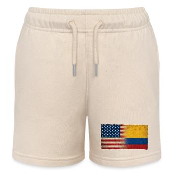 USA Paraguay Freundschaft Flagge Identität - Kinder Organic Joggingshorts Mini Bolter von Stanley/Stella - Natur - Vorne