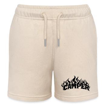 Camper Flames - Short de jogging enfant bio Stanley/Stella - écru doux - Devant