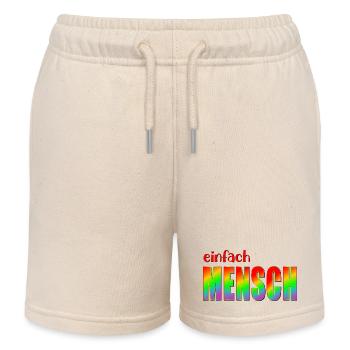 MENSCH INKLUSION VIELFALT - Kinder Organic Joggingshorts Mini Bolter von Stanley/Stella - Natur - Vorne