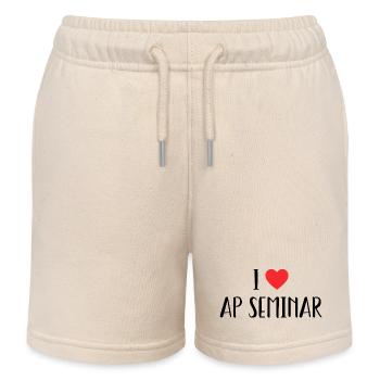 I Love AP Seminar Sarcastic AP - I Love AP Seminar - Short de jogging enfant bio Stanley/Stella - écru doux - Devant
