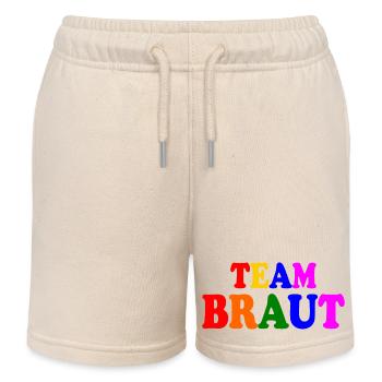 Team braut - Kinder Organic Joggingshorts Mini Bolter von Stanley/Stella - Natur - Vorne