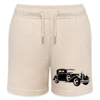 Oldtimer Auto Youngtimer Schrauber Werkstatt Tuner - Kinder Organic Joggingshorts Mini Bolter von Stanley/Stella - Natur - Vorne