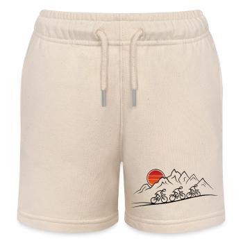 Fahrradtour Berge Fahrrad Natur Ausflug - Kinder Organic Joggingshorts Mini Bolter von Stanley/Stella - Natur - Vorne