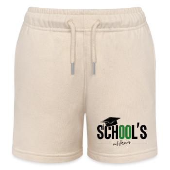 Schulabschluss Abschlussfeier School`s Out Forever - Kids Organic Sweat Shorts by Stanley/Stella - soft Ecru - Front
