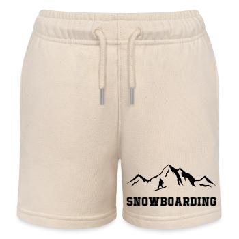 Snowboarding - Kinder Organic Joggingshorts Mini Bolter von Stanley/Stella - Natur - Vorne