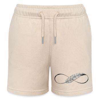 Cute Lines Infinity Spring - Kids Organic Sweat Shorts by Stanley/Stella - soft Ecru - Front