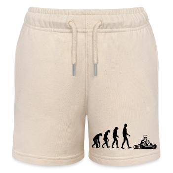 Go-Kart / Karting / Kart / Fahrer - Kinder Organic Joggingshorts Mini Bolter von Stanley/Stella - Natur - Vorne