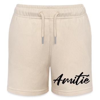 Freundschaft - Freundschaft - Kinder Organic Joggingshorts Mini Bolter von Stanley/Stella - Natur - Vorne