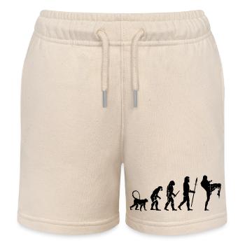 Kickboxer - Kids Organic Sweat Shorts by Stanley/Stella - soft Ecru - Front