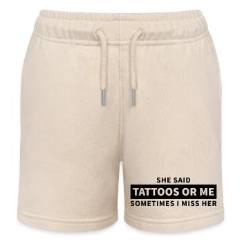 Tattoos or me - Kinder Organic Joggingshorts Mini Bolter von Stanley/Stella - Natur - Vorne
